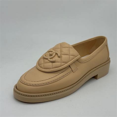 chanel quilted turnlock loafers|Chanel moccasin loafer.